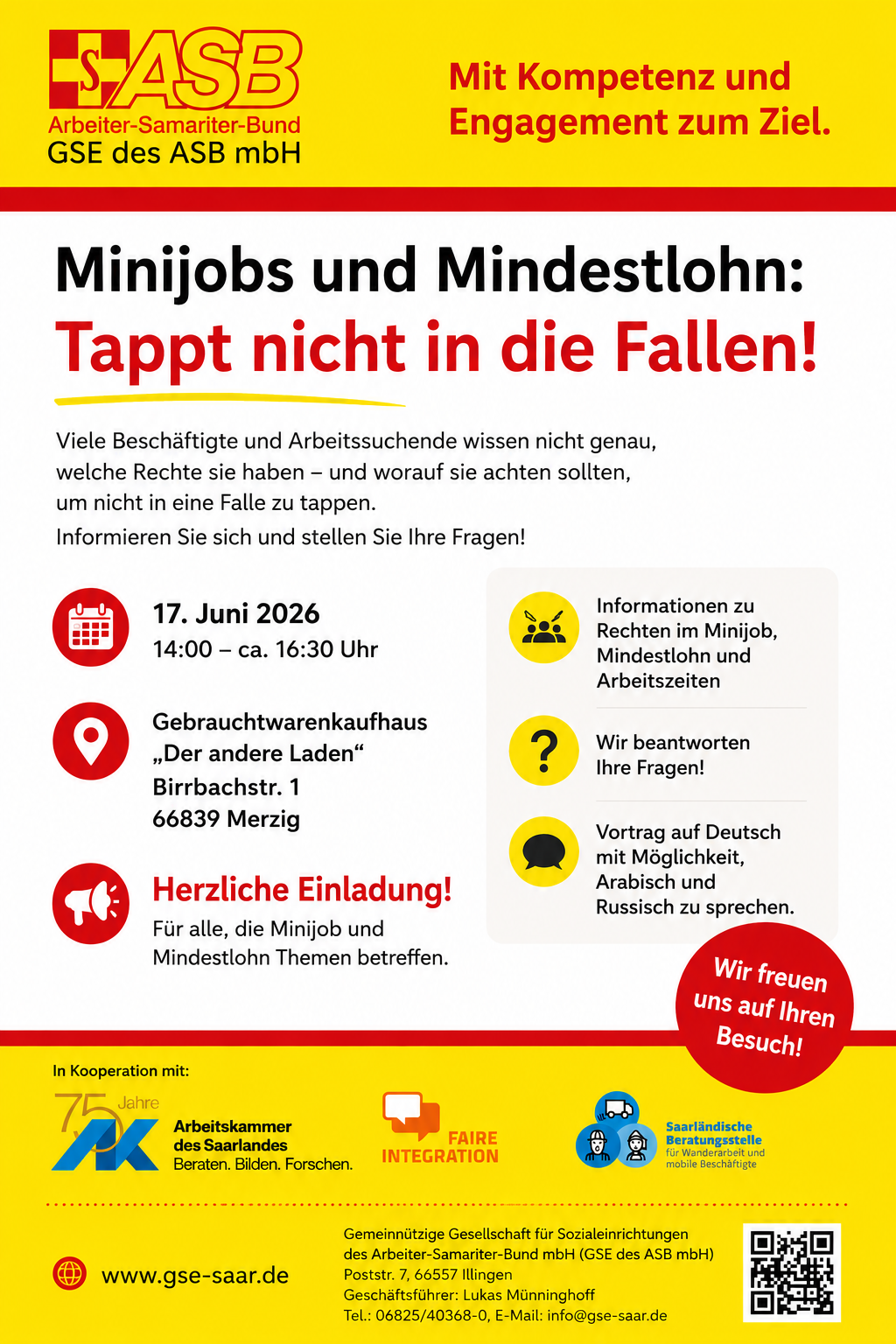 Plakat zur Veranstaltung